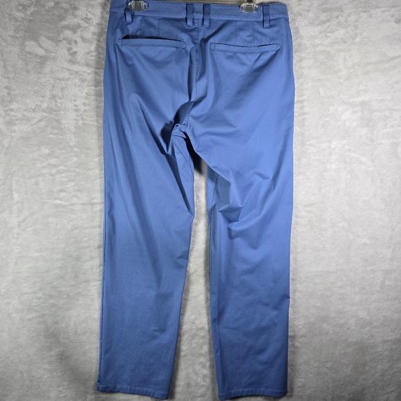 Rhone Commuter Straight Pants Mens 32x28 Light Blue Stretch Flat Front Casual - Picture 2 of 8